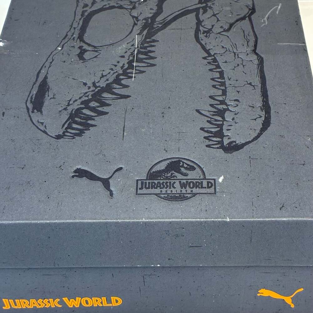 PUMA x Jurassic World Rebound Retro Sneakers Seafoam-Navy-Creamy Vanilla - Picture 12 of 12